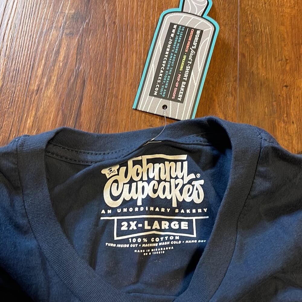 NEW Johnny Cupcakes Narwhal Blue Tee Women’s Size 2XL NWT - Picture 4 of 4